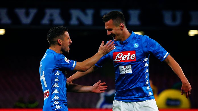 mertens milik esultanza napoli marzo 2019