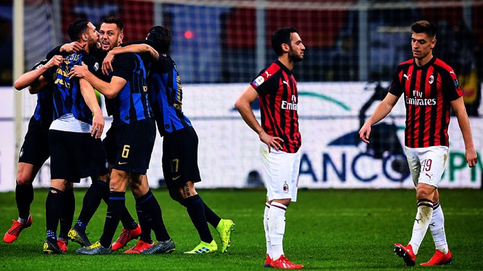 milan inter esultanza derby marzo 2019