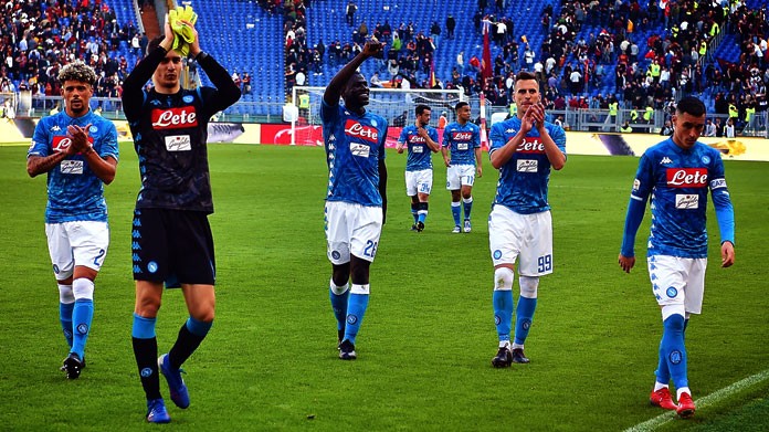 napoli esultanza bis marzo 2019