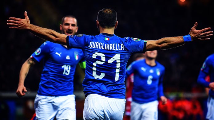 quagliarella esultanza bis italia marzo 2019