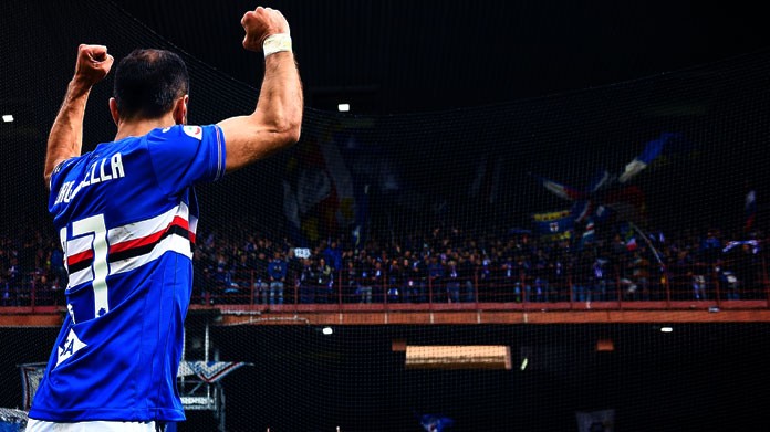 quagliarella esultanza sampdoria aprile 2019