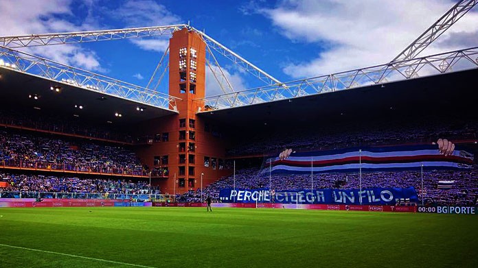 sampdoria tifosi coreografia aprile 2019