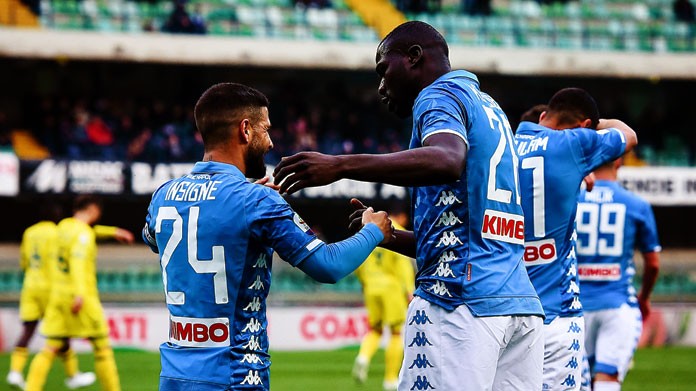 insigne koulibaly esultanza chievo napoli aprile 2019