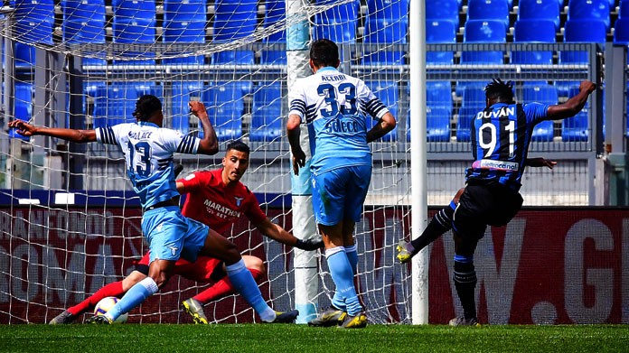 zapata gol lazio atalanta maggio 2019