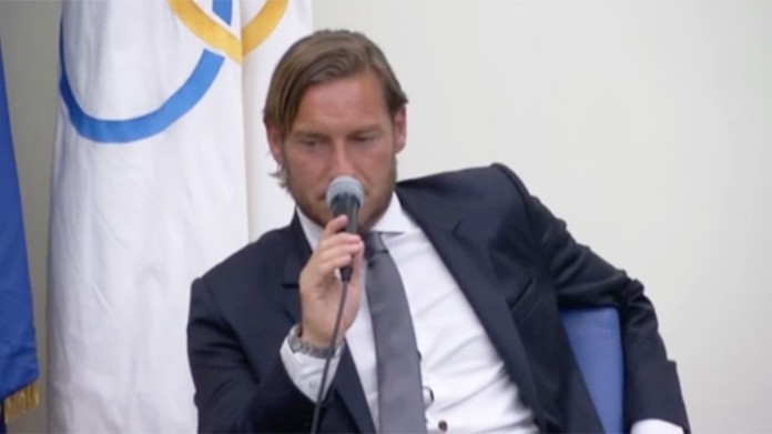 totti conferenza stampa