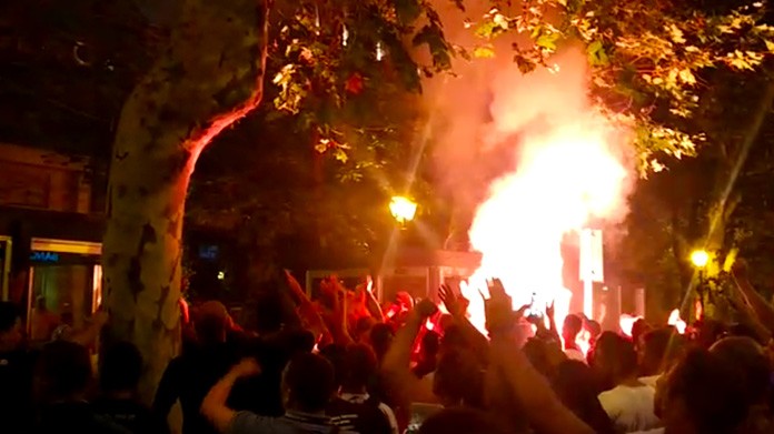 Contestazione tifosi Sampdoria