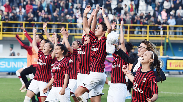 Esultanza Milan femminile