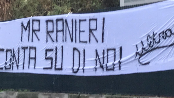 Striscione Ranieri