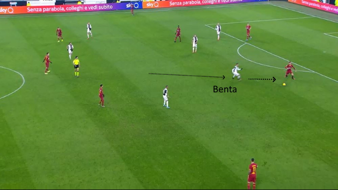 juve roma benta aggressivo