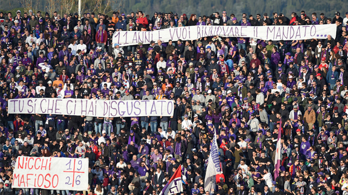 Striscione Nicchi Fiorentina