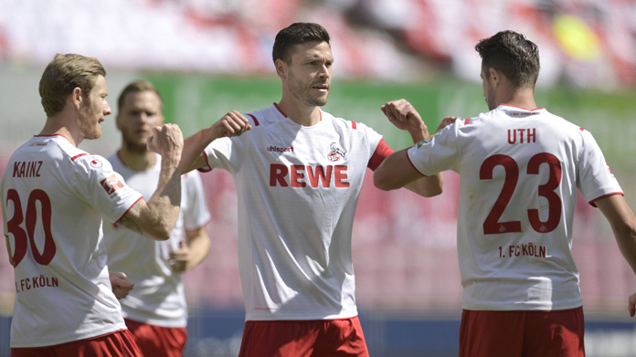 Esultanza Uth Kainz Hector Colonia Bundesliga