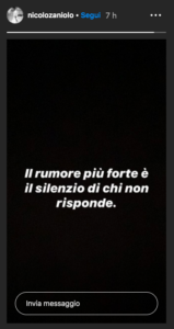 Zaniolo sibillino sui social: «Il rumore più forte è il silenzio di chi non risponde» - FOTO 34 Schermata 2020 07 22 alle 07.52.02