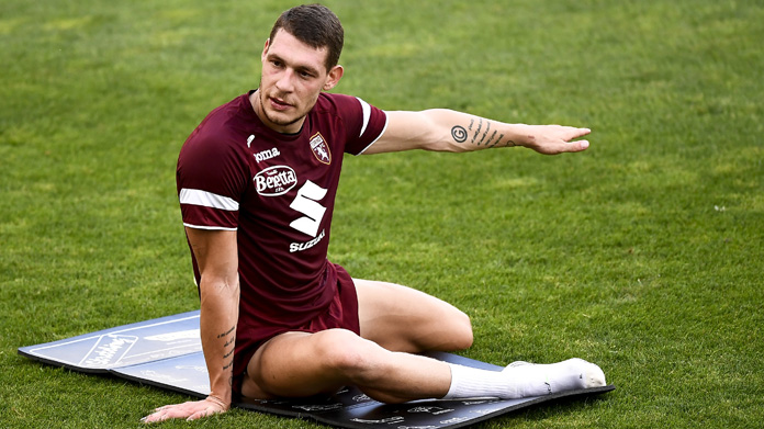Belotti allenamento