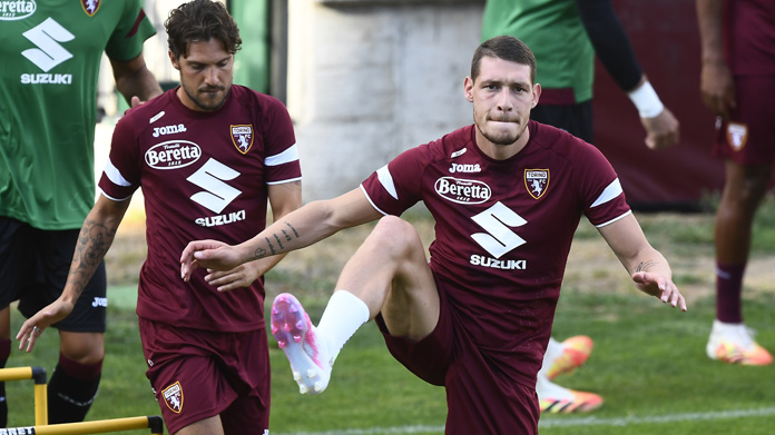 Belotti allenamento