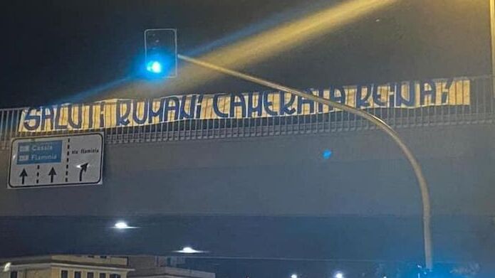 Striscione Lazio
