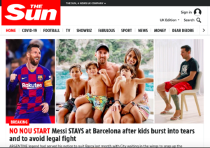 Messi resta a Barcellona: le aperture dei principali siti esteri 53 Schermata 2020 09 04 alle 19.01.48