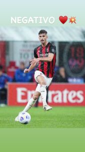 Milan, Gabbia negativo al Covid-19: l'annuncio del calciatore 34 Gabbia