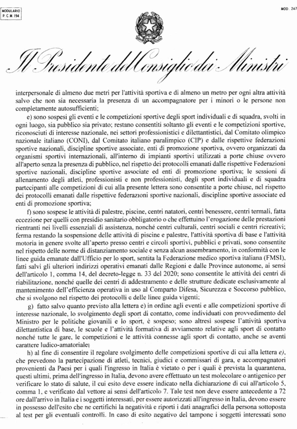 Nuovo Dpcm, cosa succede col calcio? Stop dall'Eccellenza in giù - FOTO 34 WhatsApp Image 2020 10 25 at 12.40.00