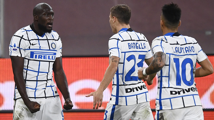 esultanza Lukaku inter