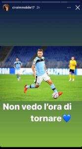Lazio, Immobile scalpita: «Non vedo l'ora di tornare» 34 Immobile 1