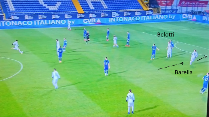 Bosnia Italia: Locatelli e Florenzi danno fluidità, gli Azzurri sono uno spettacolo 43 italia barella 2