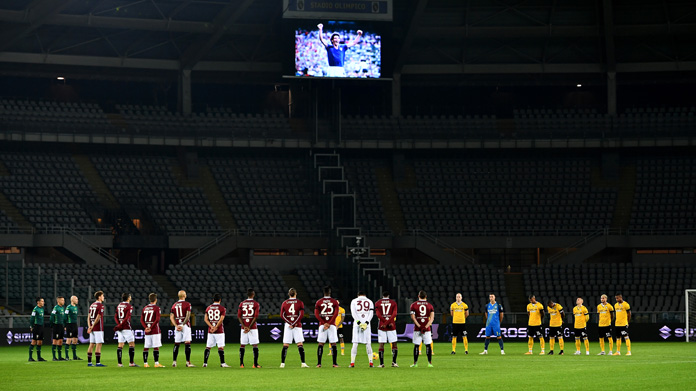 Minuto di silenzio Giuseppe Rossi