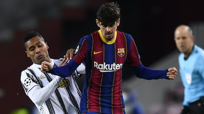 alex sandro trincao barcellona juventus