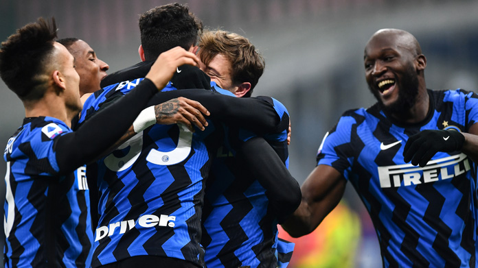 Inter Juve: Barella schianta Bentancur, a centrocampo la chiave nerazzurra - ANALISI TATTICA 36 Esultanza Inter Barella