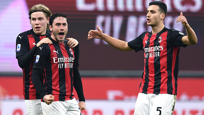 Milan esultanza Calabria