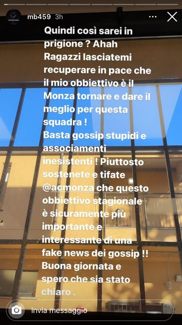 Balotelli sbotta: «Quindi sarei in prigione? Basta gossip, tifate Monza» - FOTO 34 WhatsApp Image 2021 01 14 at 14.18.58
