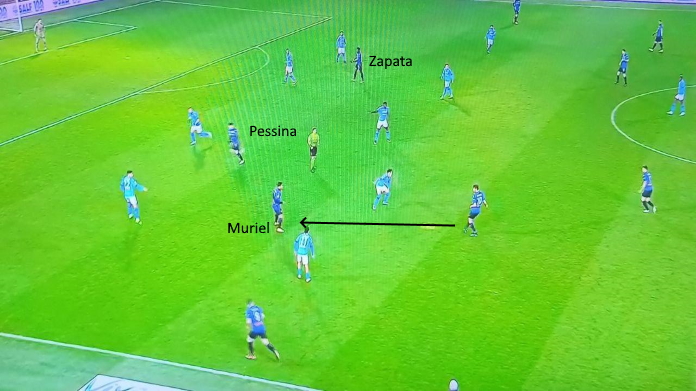 Atalanta Napoli: i movimenti di Muriel e Zapata affondano Gattuso 39 atalanta napoli muriel 3
