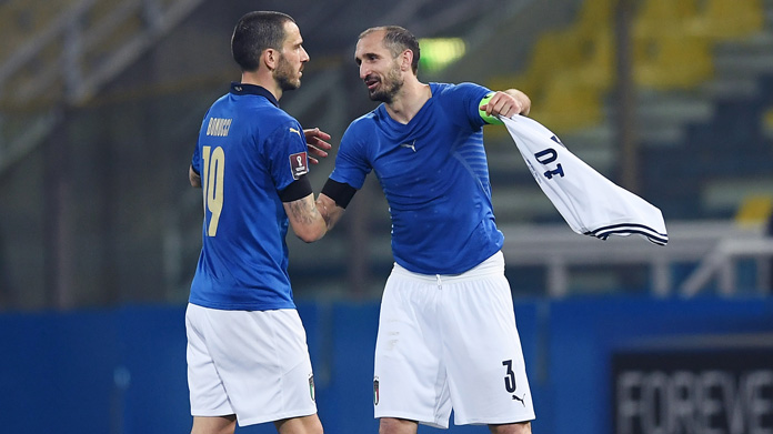 Leonardo Bonucci Chiellini Italia
