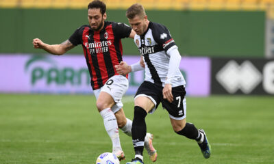 Calhanoglu Gagliolo Milan Parma