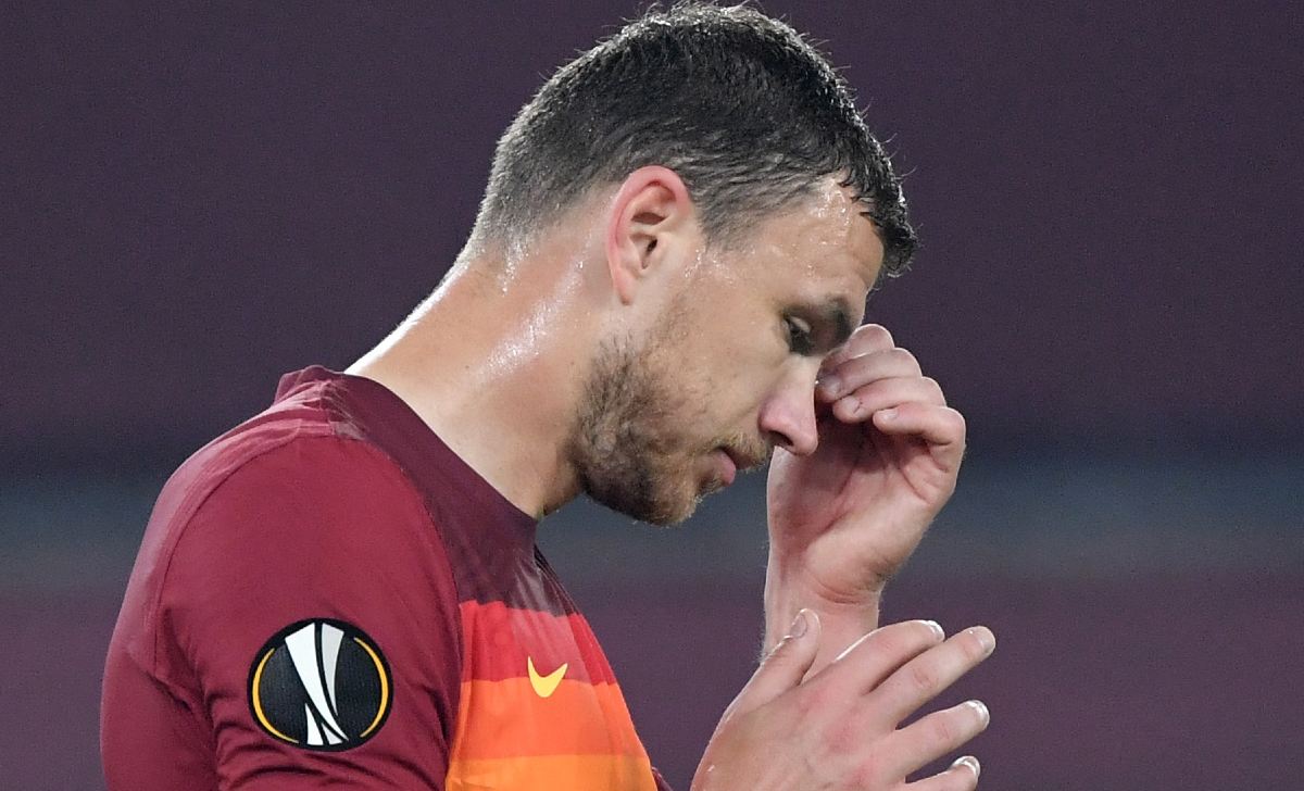 dzeko roma europa league