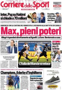 Le Prime Pagine dei Quotidiani Sportivi di oggi – 29 maggio 34 22ba1ba9 57e4 40ce a643 248a5eb12612