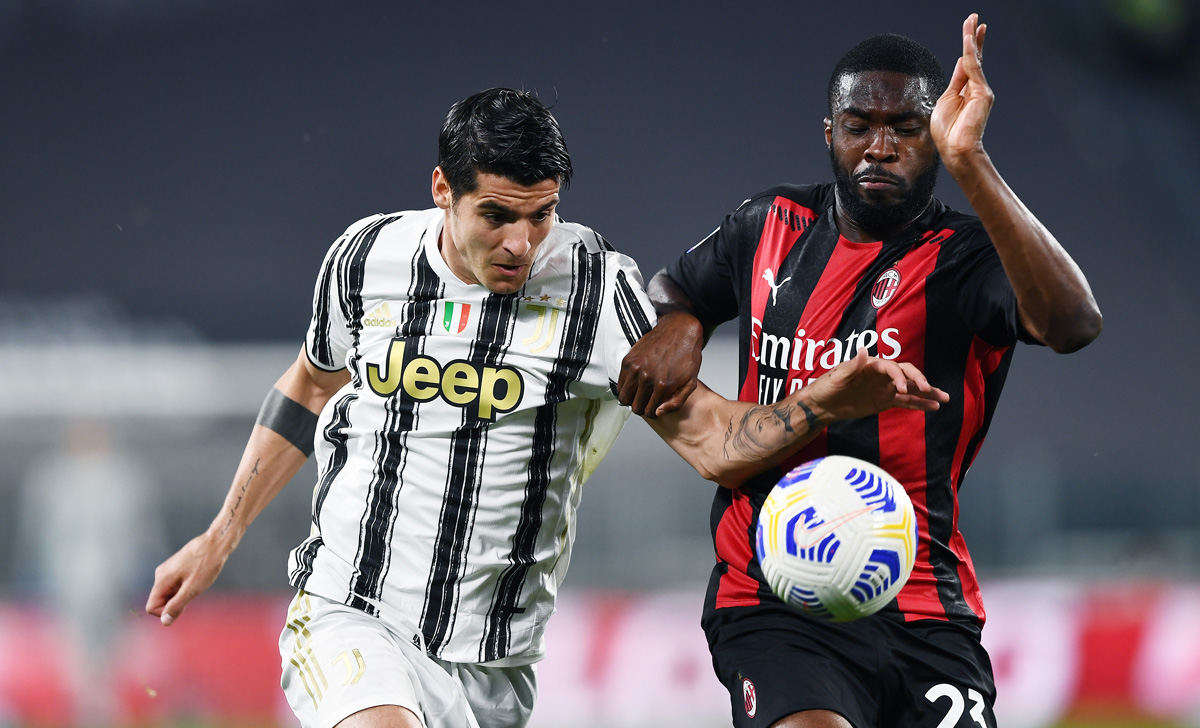 Tomori Morata Juve Milan