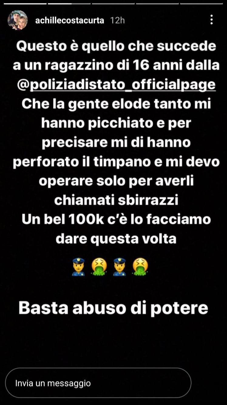 Costacurta Jr denuncia: «Picchiato dalla Polizia, timpano perforato» - FOTO 39 WhatsApp Image 2021 05 12 at 15.02.00