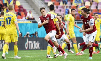 Esultanza Baumgartner Ucraina Austria