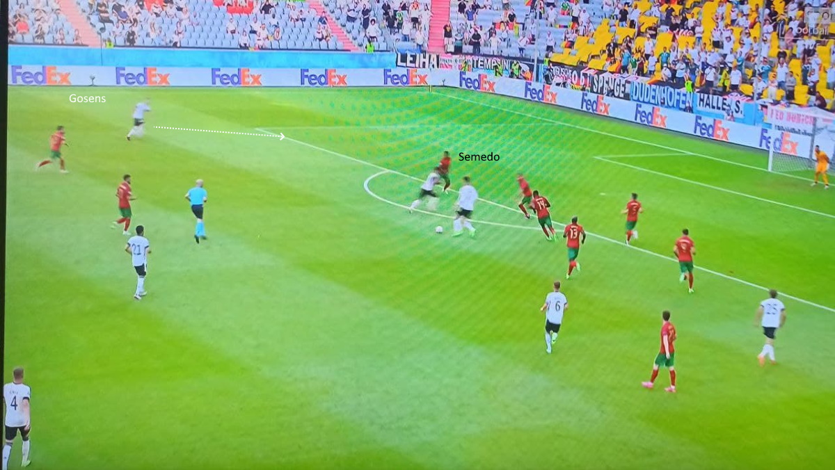 Portogallo Germania: come Kimmich e Gosens hanno arato i lusitani - ANALISI 45 Por Germania gosens 2