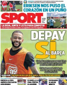 Dramma Eriksen, le prime pagine dei quotidiani esteri: «Miracolo in campo» 55 sport es 2021 06 13 60c534e9288ae