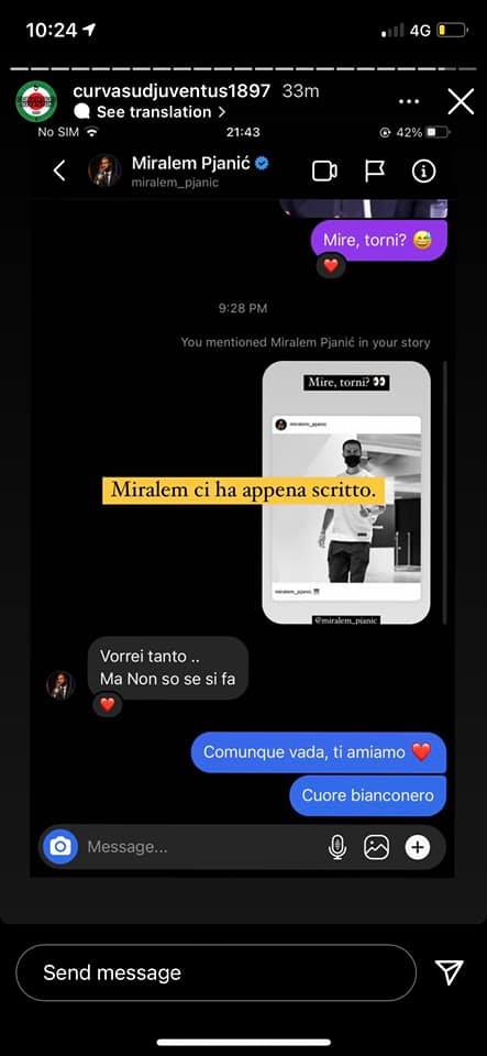 Juventus, la voglia di ritorno di Pjanic: «Vorrei tanto ma...» - FOTO 32 241026393 4456536547738300 548157698586540143 n 1