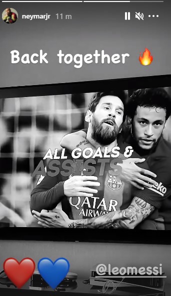 Neymar annuncia Messi al PSG: «Back Together» - FOTO 34 NM
