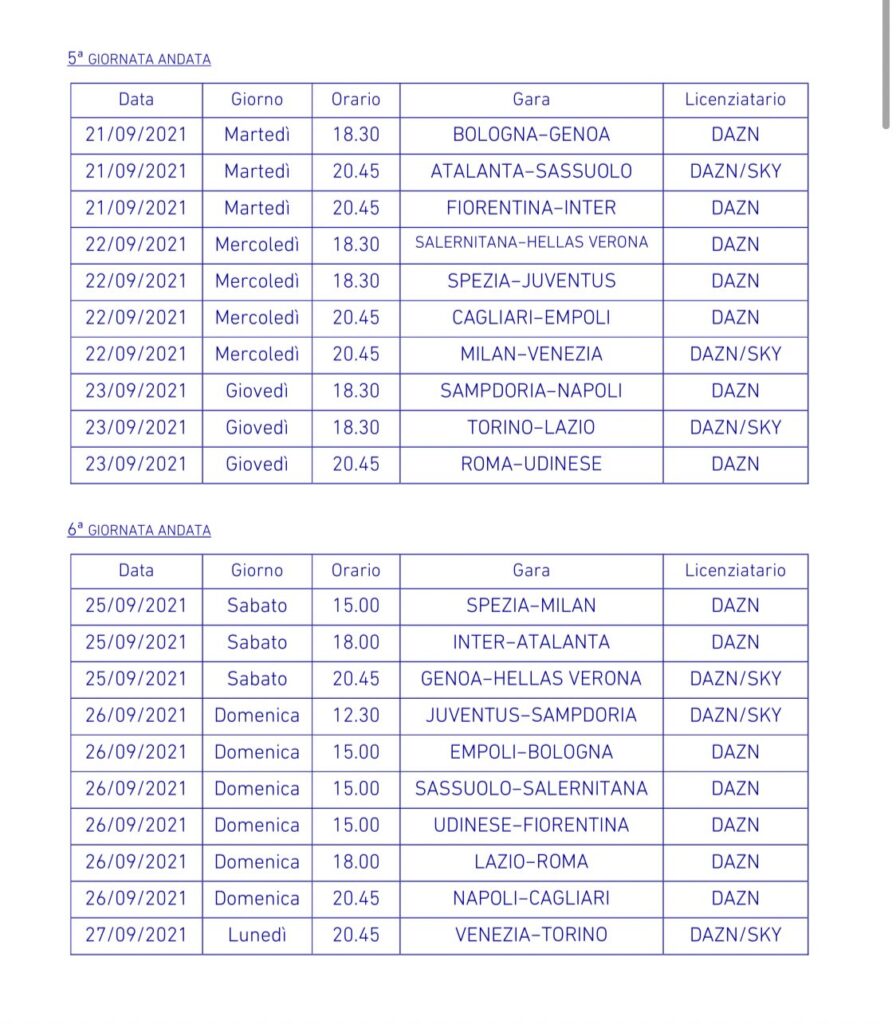 Anticipi e posticipi Serie A: date e orari del girone d'andata 51 E NlUieWYAMwOJa