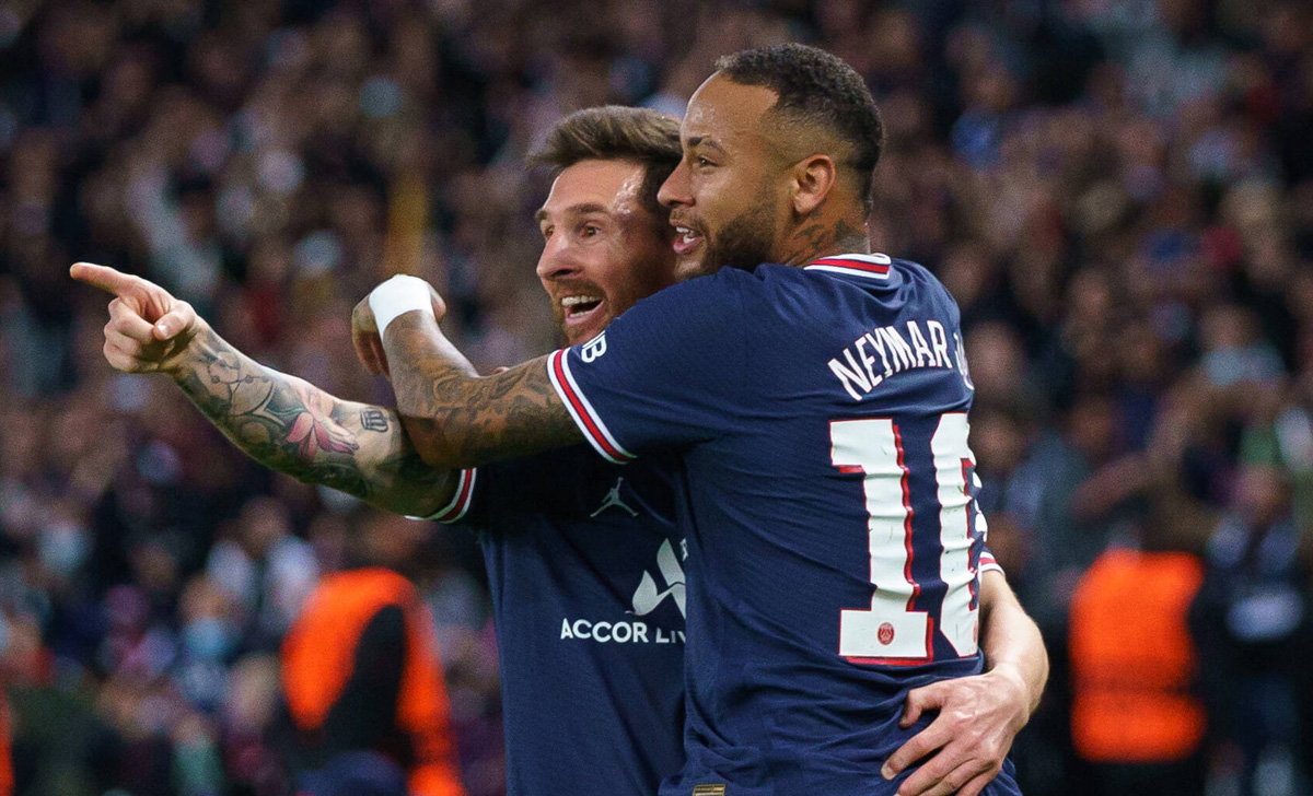 Messi Neymar esultanza