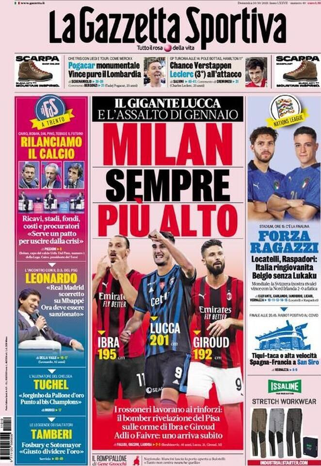 Le prime pagine dei quotidiani sportivi di oggi - 10 ottobre 38 WhatsApp Image 2021 10 10 at 07.31.58 2