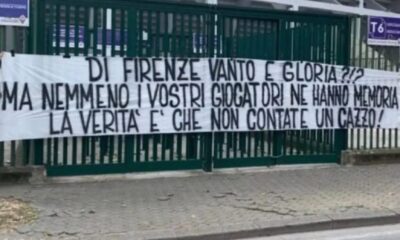 Striscione Juve Fiorentina