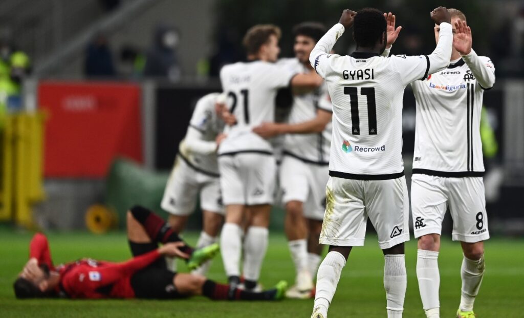 Esult a fine gara Spezia MG8