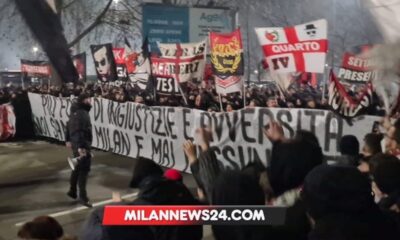 striscione tifosi milan