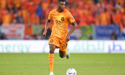 FUSSBALL WM 2022 VORRUNDE GRUPPE B Senegal - Niederlande 21.11.2022 Denzel Dumfries (Niederlande) *** FOOTBALL World Cup