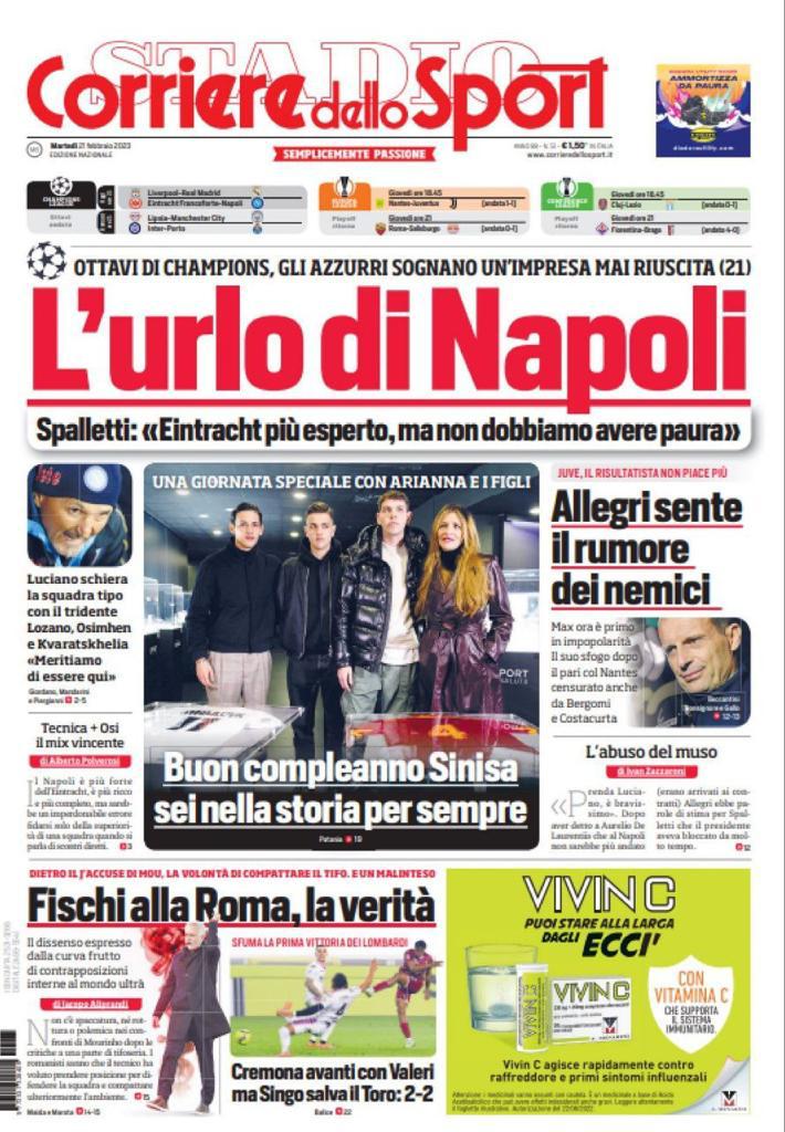 Le prime pagine dei quotidiani sportivi – 21 febbraio 30 Unknown 6